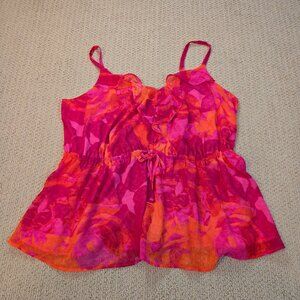 Torrid Shady Rose Floral Tank w/Adjustable Straps 1X